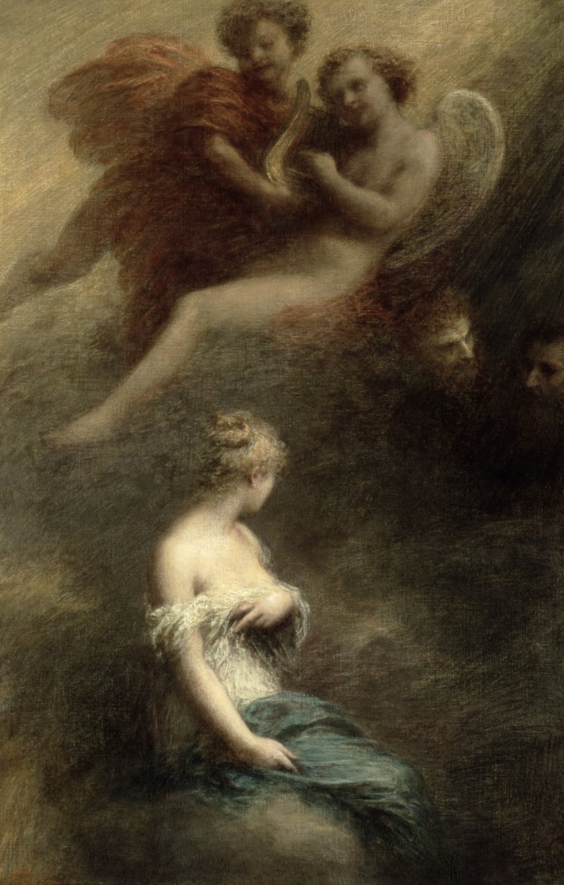 Faustovo zatracení, 1888 od Ignace Henri Jean Fantin Latour