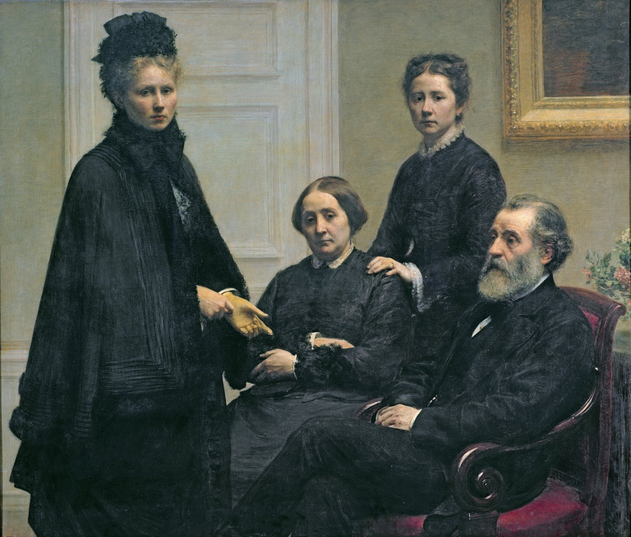 Rodina Dubourgů, 1878 od Ignace Henri Jean Fantin Latour