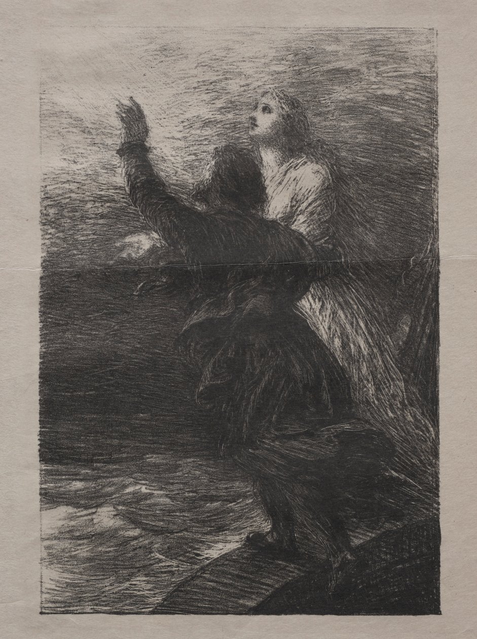 Bludný Holanďan. od Ignace Henri Jean Fantin Latour