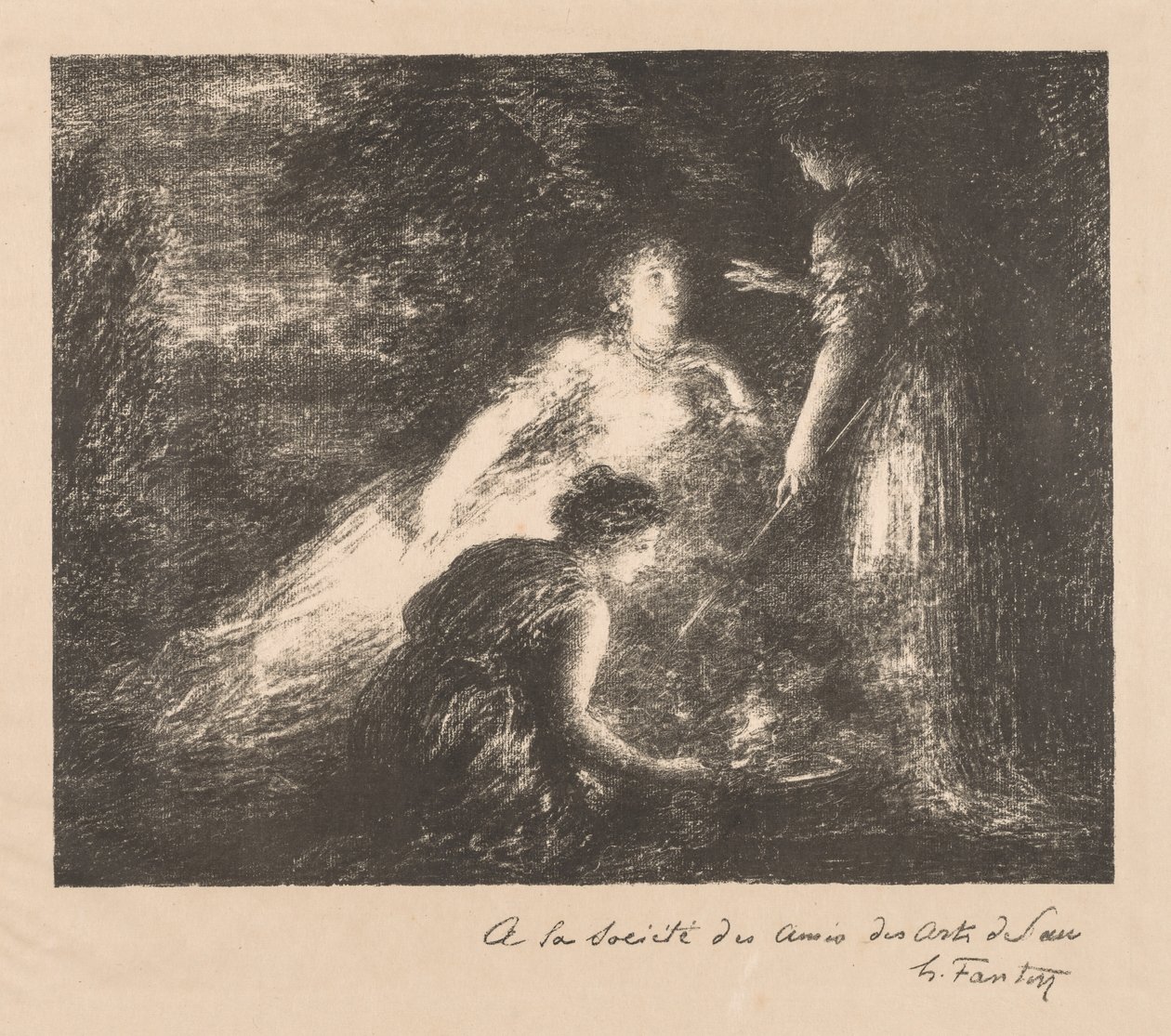 Čarodějnictví, 1899. od Ignace Henri Jean Fantin Latour