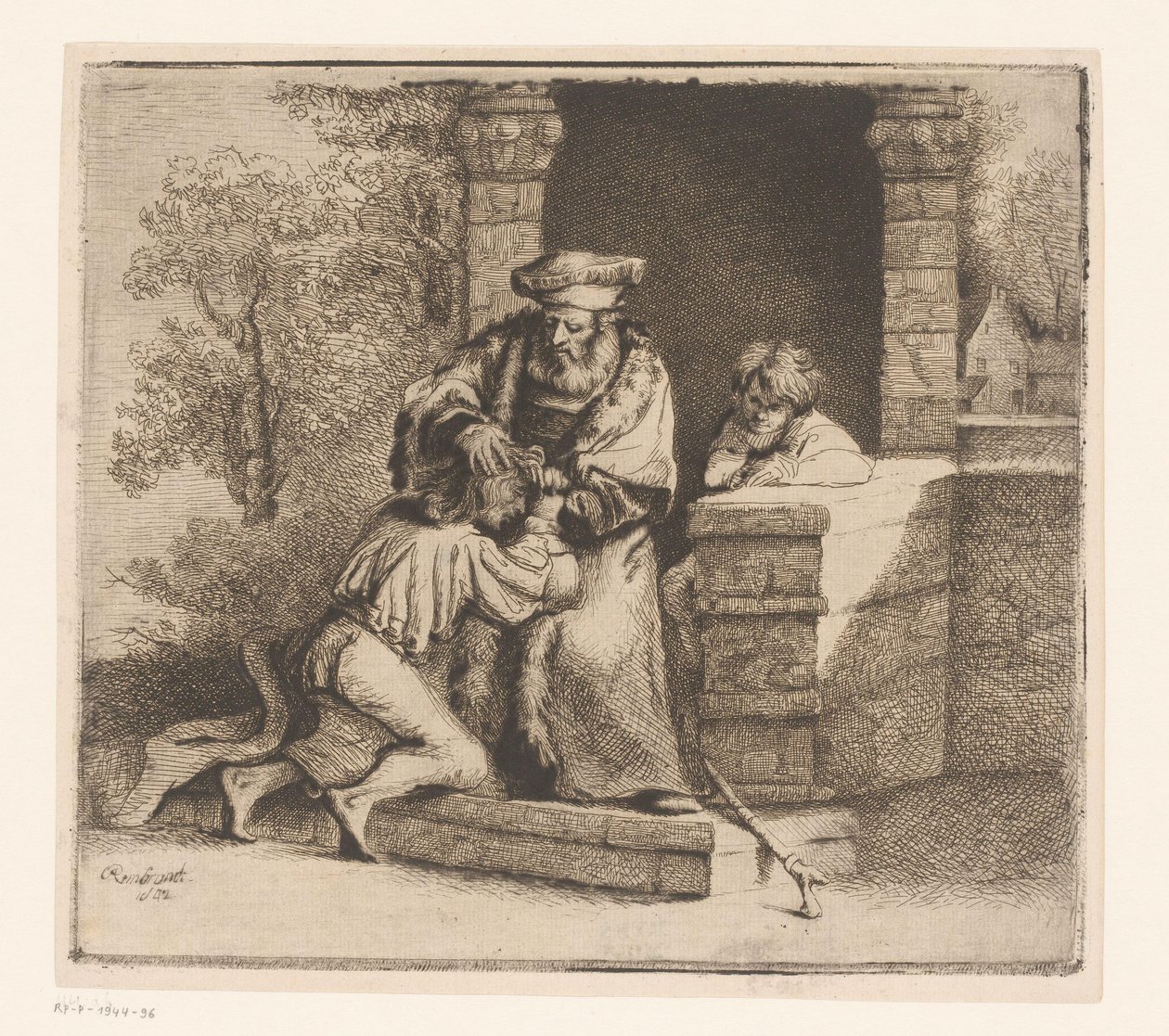 Návrat marnotratného syna od Ignace Joseph de Claussin (attributed to)
