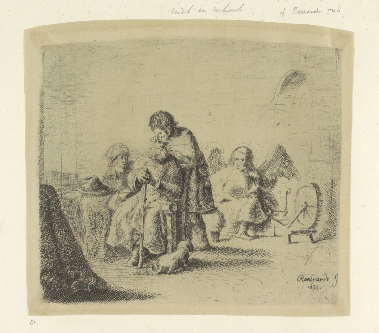 Genezing van de blinde Tobias Kolekce osmdesáti pěti původních tisků (název série) od Ignace Joseph de Claussin