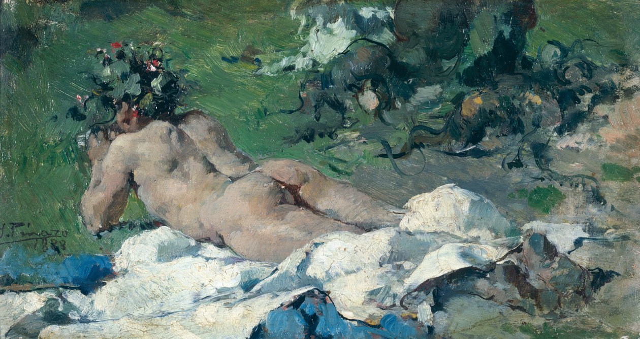 Studie aktu od Ignacio Pinazo Camarlech