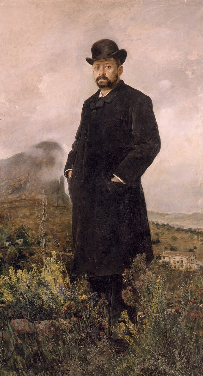 Zimní portrét D. Manuela Comase od Ignacio Pinazo Camarlench