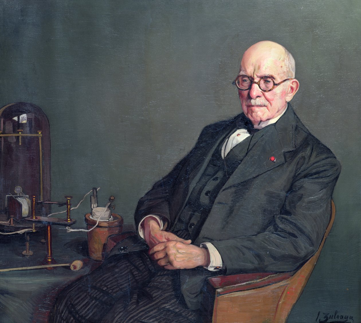 Portrét Edouarda Branlyho (1844-1940) od Ignacio Zuloaga y Zabaleta
