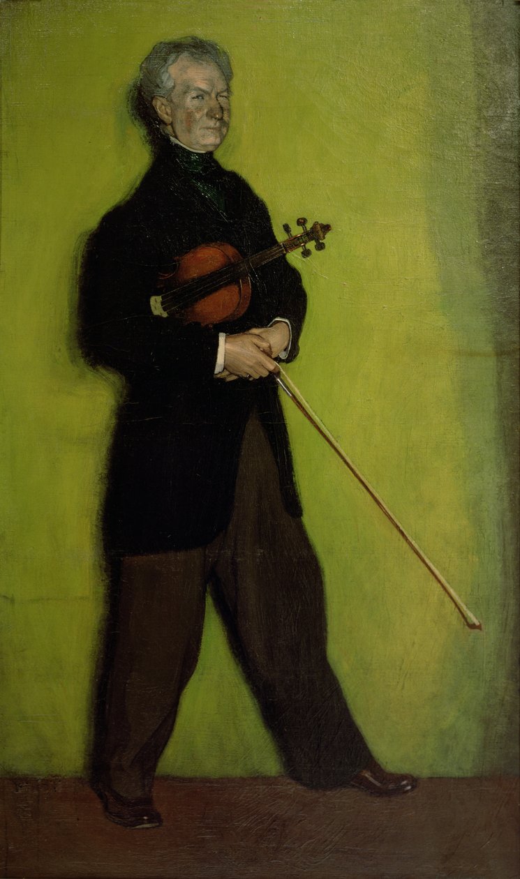Portrét houslisty Larrapida, 1910 od Ignacio Zuloaga y Zabaleta