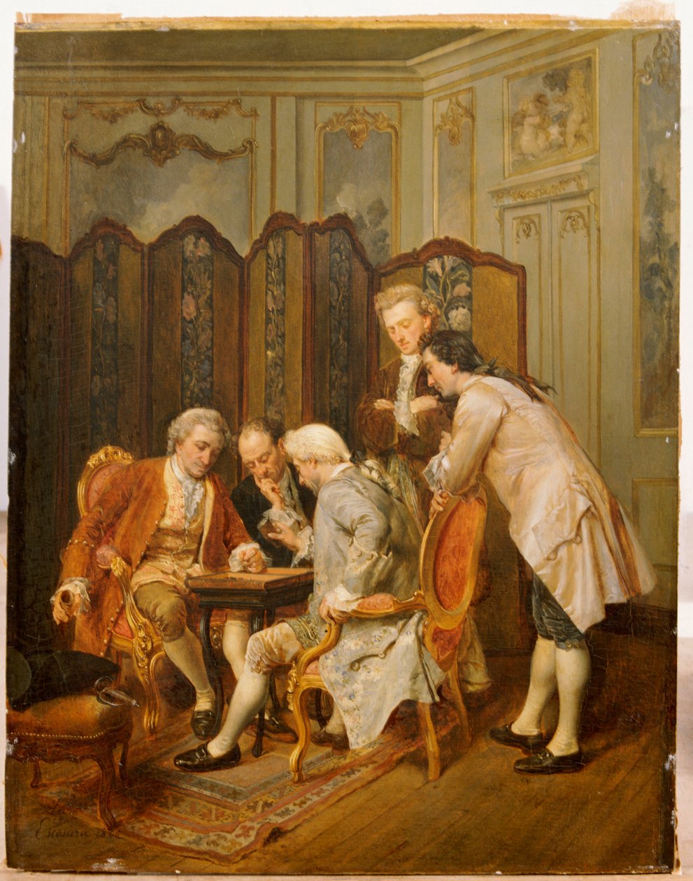 Hráči backgammonu, 1866 od Ignacio Leon y Escosura