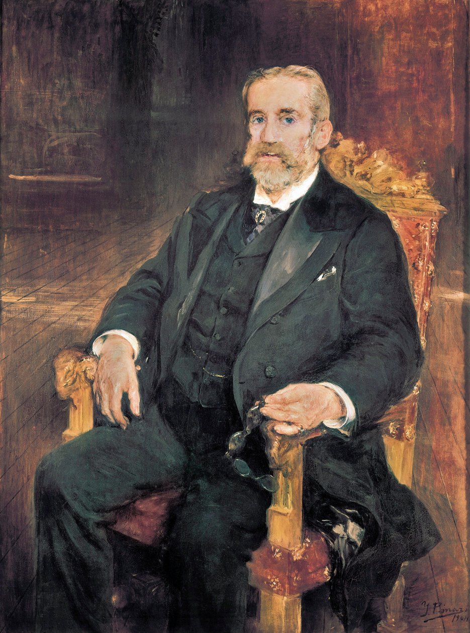 Portrét Francisca Romera Robleda (1838-1906), španělského politika od Ignacio Pinazo Camarlech