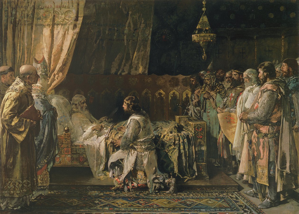 Poslední chvíle krále Jakuba I. (1207-76) dobyvatele od Ignacio Pinazo Camarlech