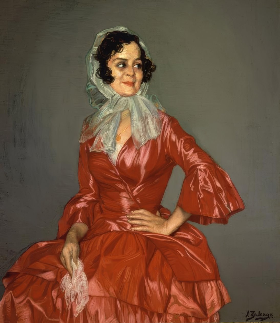 ANGUSTIAS DE ROJO - 1939 - O / L - 117X101 CM od Ignacio Zuloaga y Zabaleta