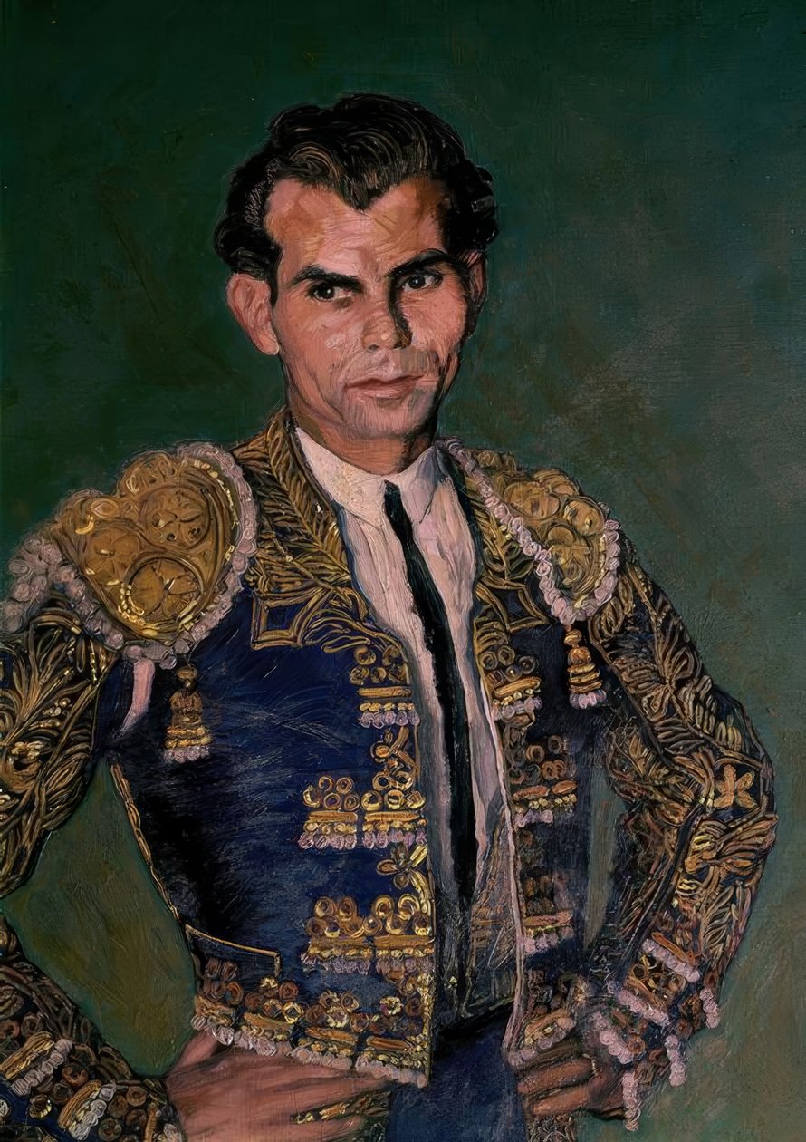 DOMINGO ORTEGA 1945 - DETAIL od Ignacio Zuloaga y Zabaleta