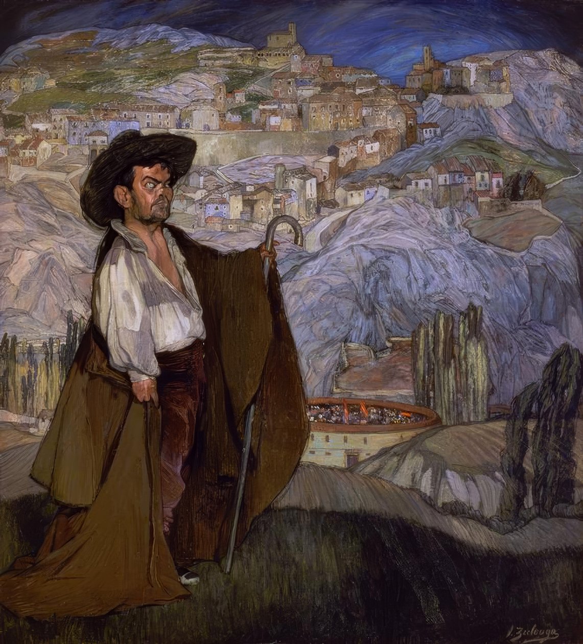 EL ENANO GREGORIO "EL BOTERO" IN SEPULVEDA-1908 od Ignacio Zuloaga y Zabaleta