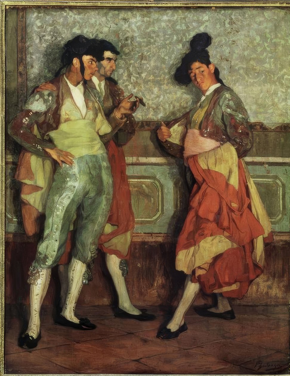 Ignacio Zuloaga / Young Village Bullfighters’, 1906, Olej na kanas, 197 × 154 cm, AS00819 od Ignacio Zuloaga y Zabaleta
