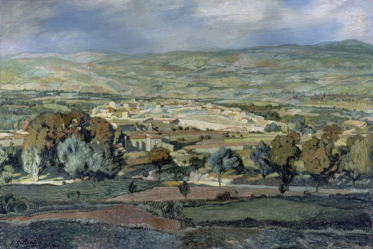 Krajina v Alhamě, 1923, Olej na plátně, 87 × 128 cm, AS00699 od Ignacio Zuloaga y Zabaleta