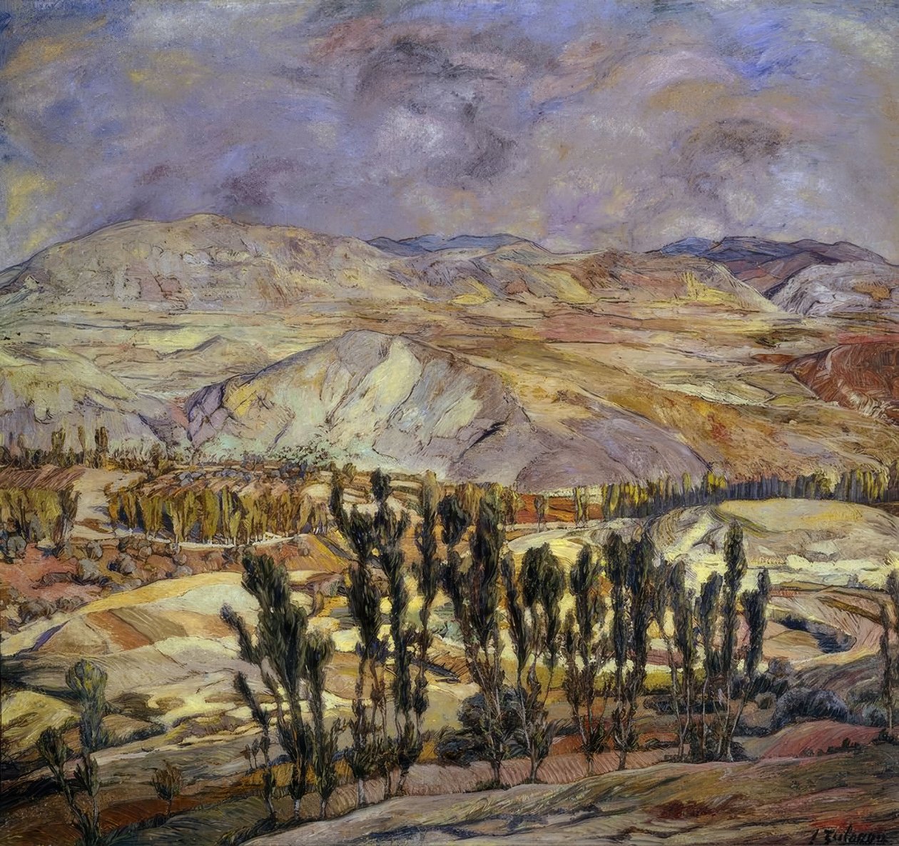 Krajina v Calatayud‘, 1930, Olej na plátně, 113 × 123 cm, AS00634 od Ignacio Zuloaga y Zabaleta