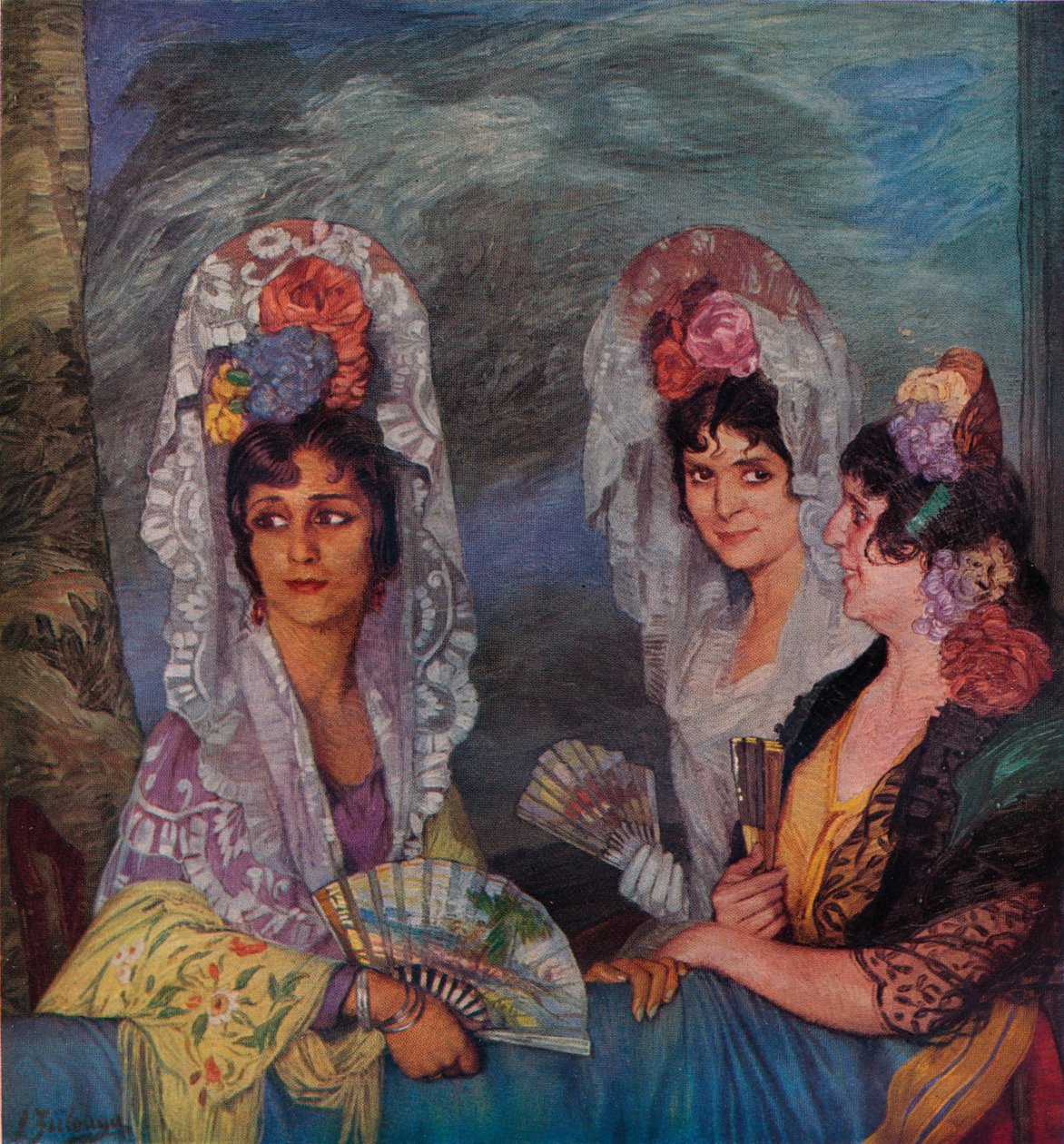 Balkon, c1931 od Ignacio Zuloaga y Zabaleta