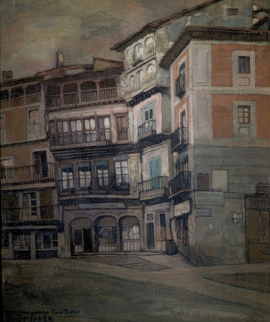 ŠPANĚLÉ - KRAJINA KASTILY - OLEJ / LÁTKA - 93 X 77 CM od Ignacio Zuloaga y Zabaleta