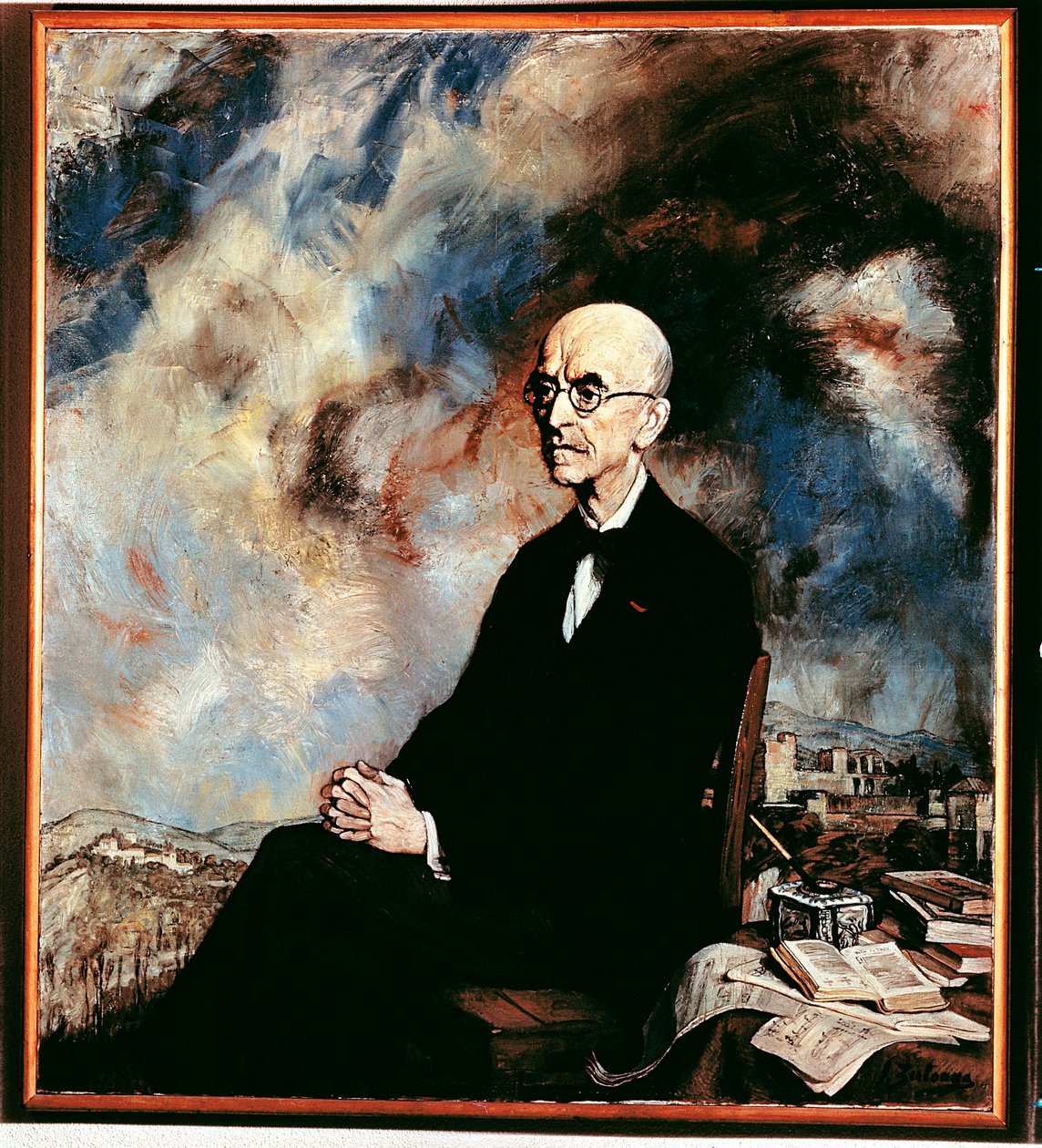 Portrét Manuela de Falla (1876-1946), španělského skladatele od Ignacio Zuloaga y Zabaleta