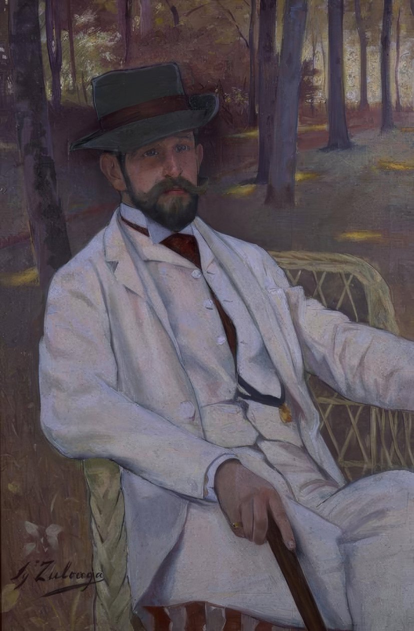 PORTRÉT MARQUES DE VILLAMARCIEL - CIRCA 1892 - O / L - 91X61 CM od Ignacio Zuloaga y Zabaleta