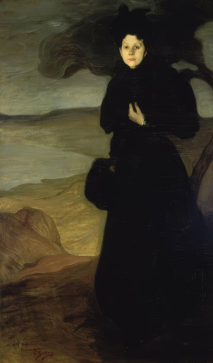 PORTRÉT VALENTÝNA DETHOMAS - 1894/95 - O / L - 200X120 CM od Ignacio Zuloaga y Zabaleta