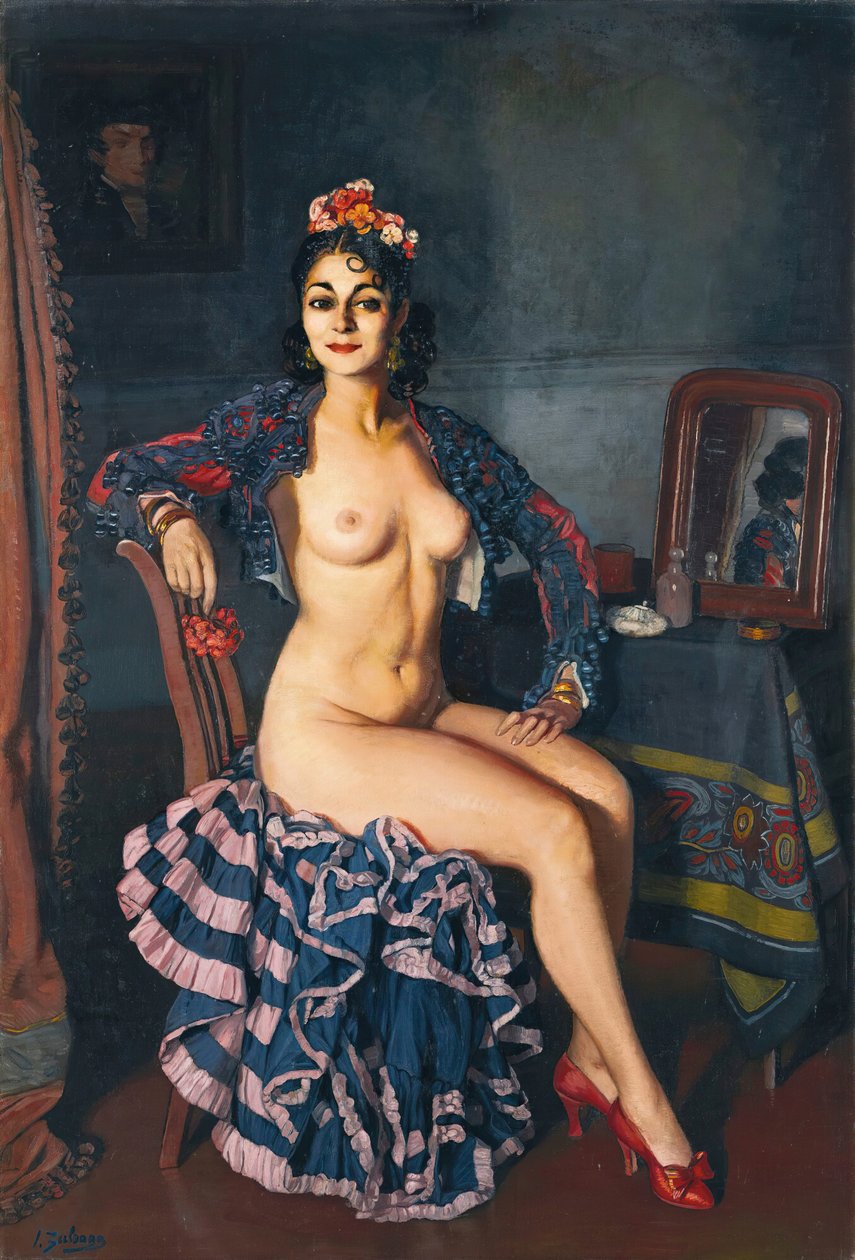 La Bella Oterito La Oterito v její šatně, 1936. od Ignacio Zuloaga y Zabaleto