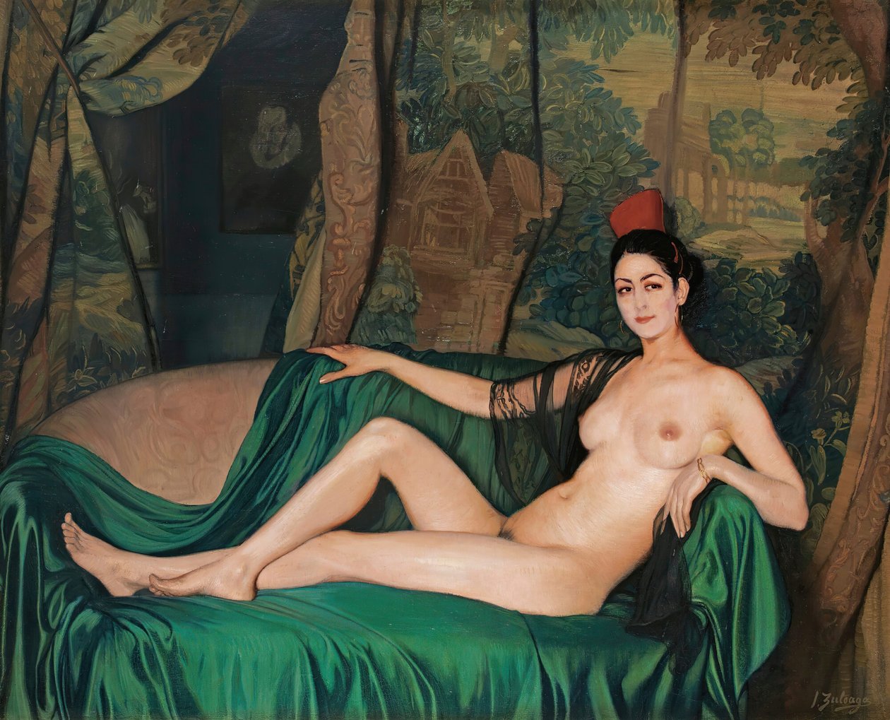 Madame Souty ležící na pohovce Madame Souty, 1921. od Ignacio Zuloaga y Zabaleto