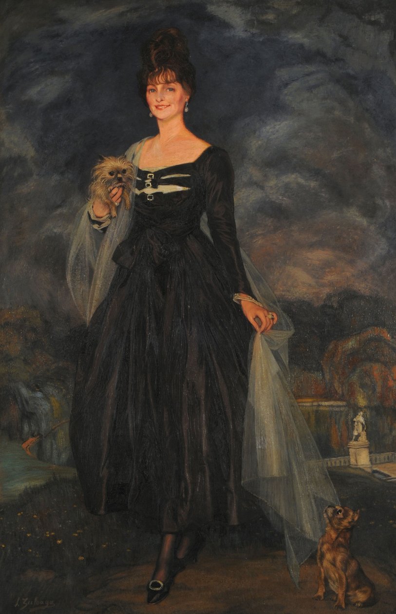 Portrét paní S. W. de S. . od Ignacio Zuloaga y Zabaleto