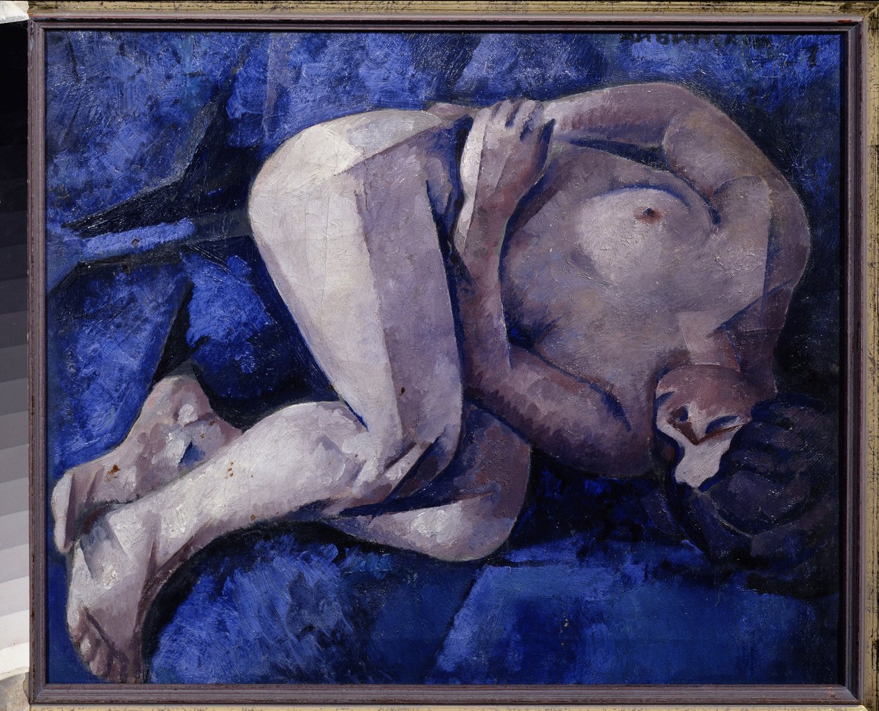 Na posteli (Na gauči). Obraz Ignati Ignatyevich Nivinsky (Nivinsky) (1881-1933), olej na plátně od Ignati Nivinsky
