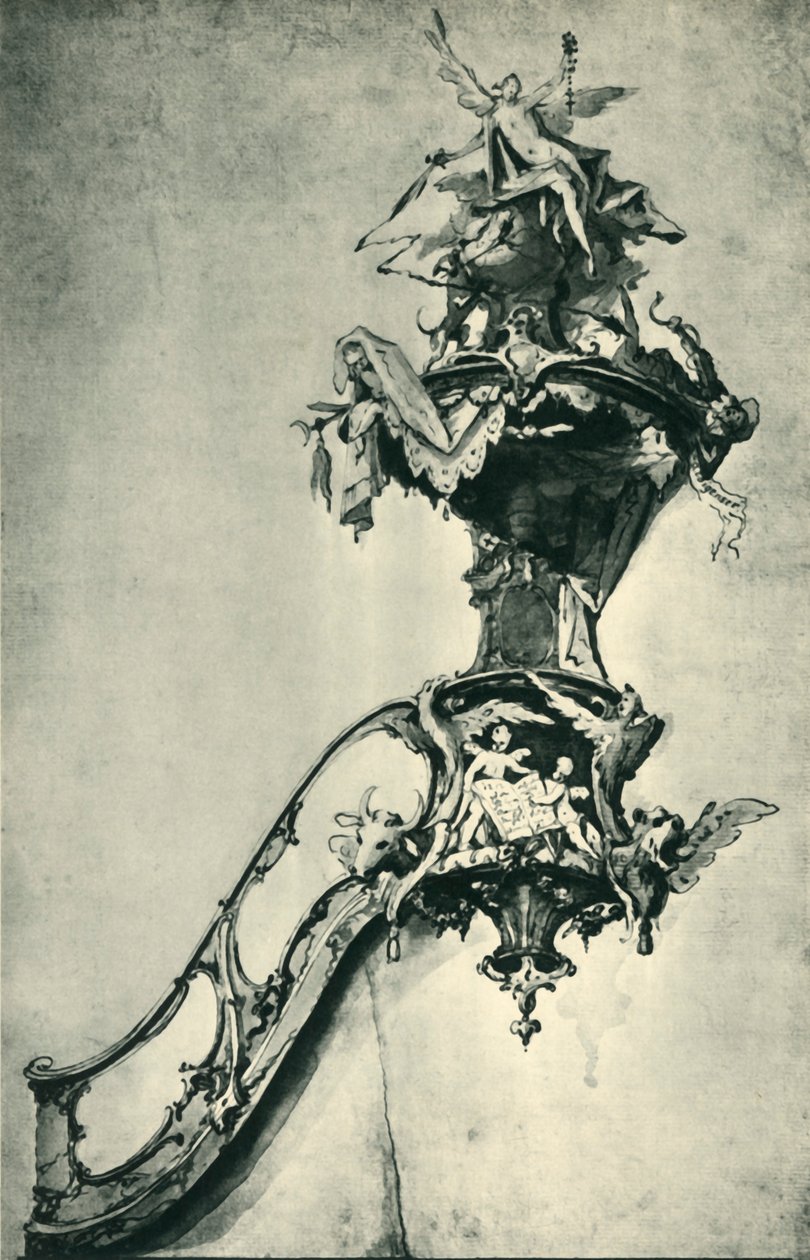 Návrh kazatelny, polovina konce 18. století, 1943. od Ignatz Günther