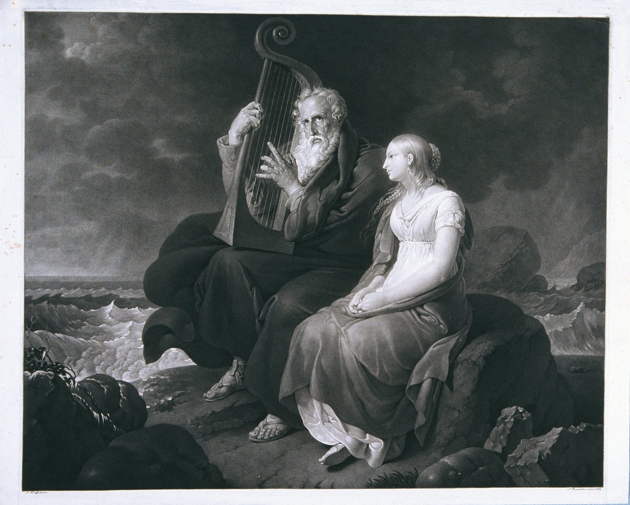 Ossian a Malvina od Ignaz Rungaldier