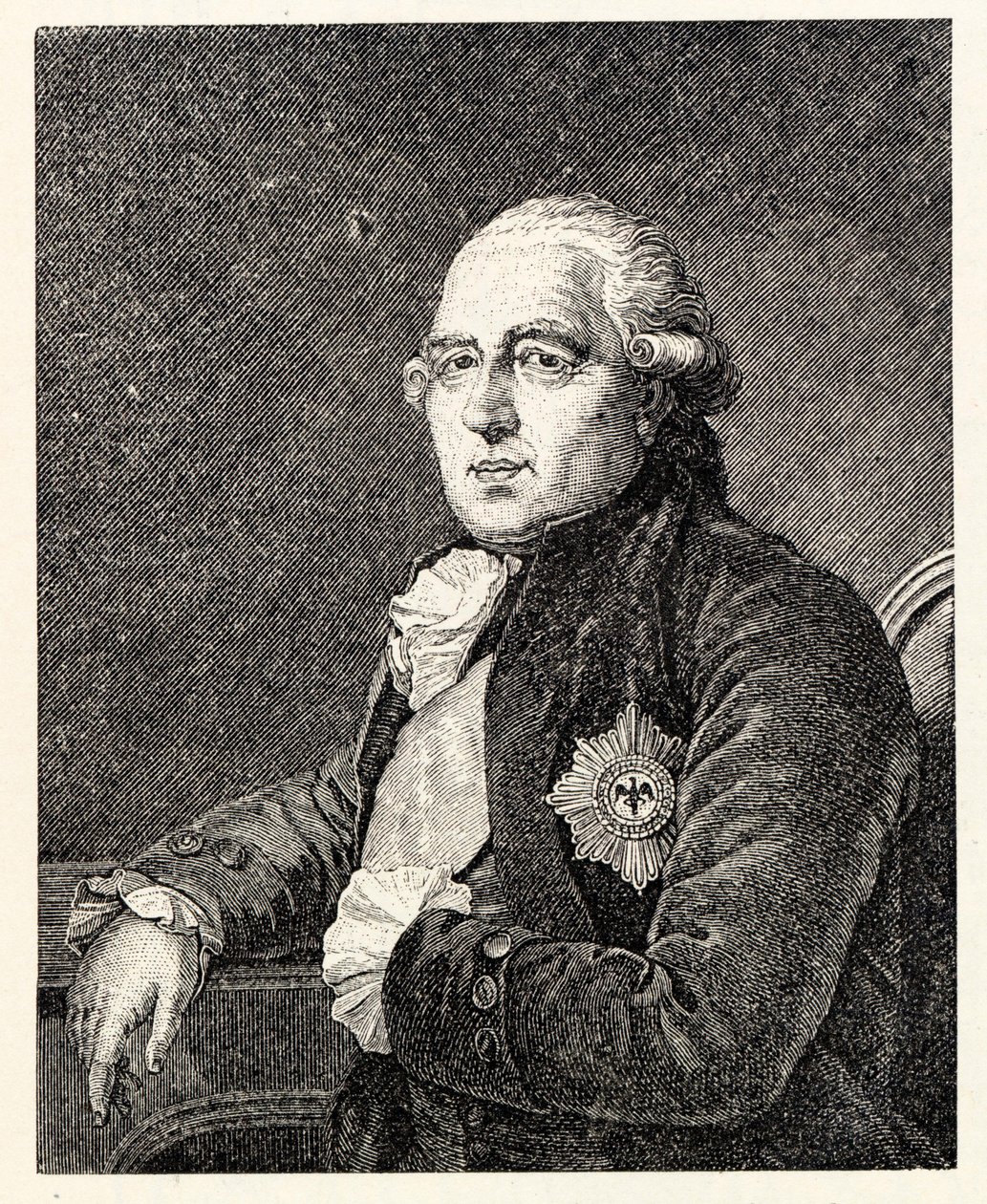 Portrét Ewalda Friedricha Graf von Hertzberg 1725-1795. od Ignaz Sebastian Klauber