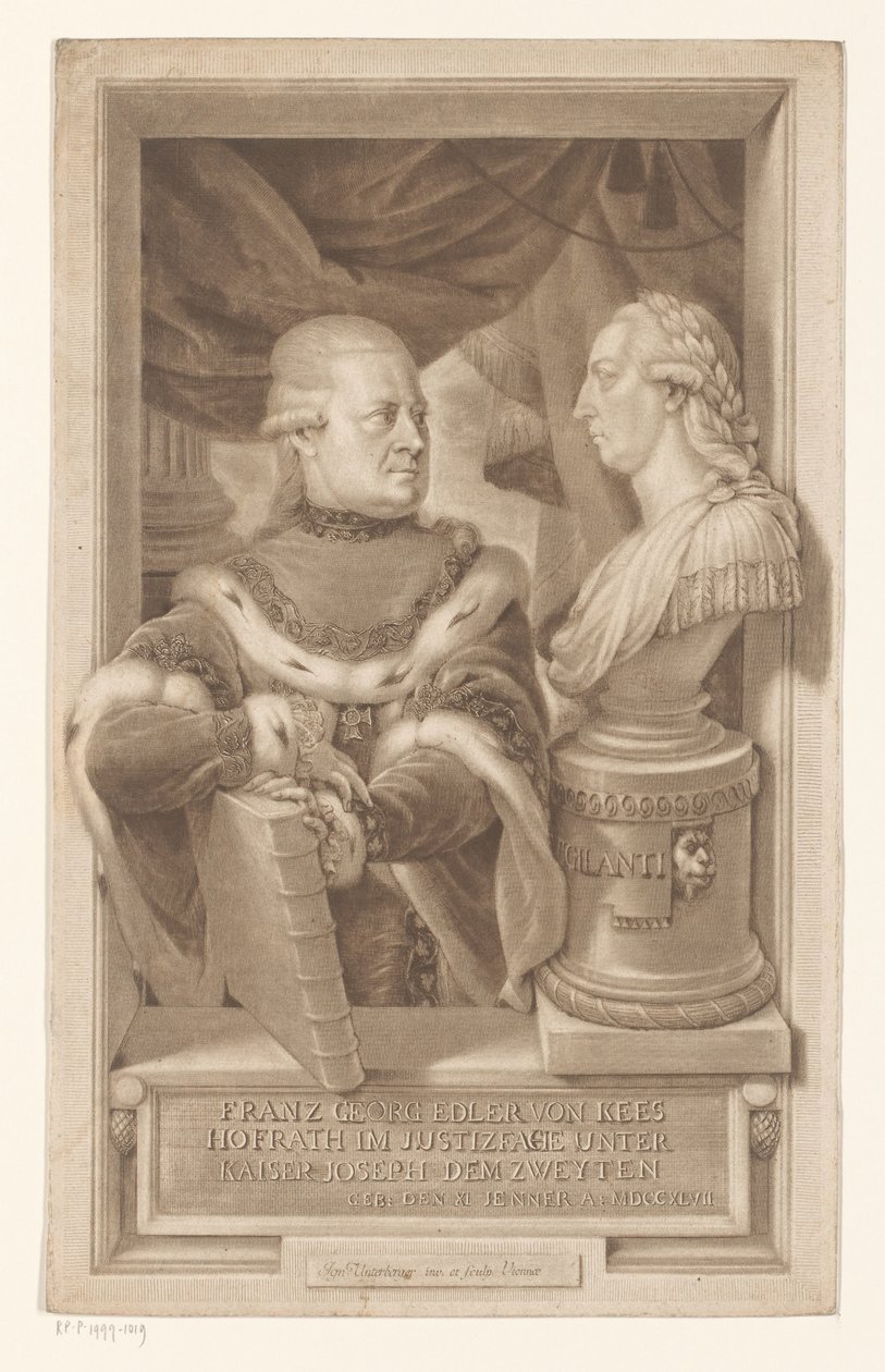 Portrét Franze Georga, rytíře z Kees od Ignaz Unterberger