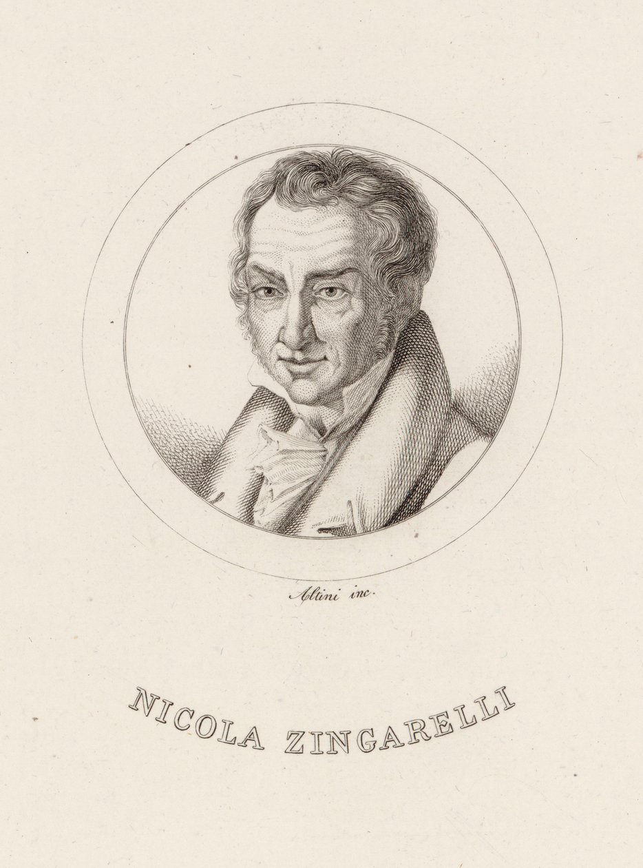 Portrét skladatele Nicoly Antonia Zingarelliho 1752-1837. od Ignazio Altini