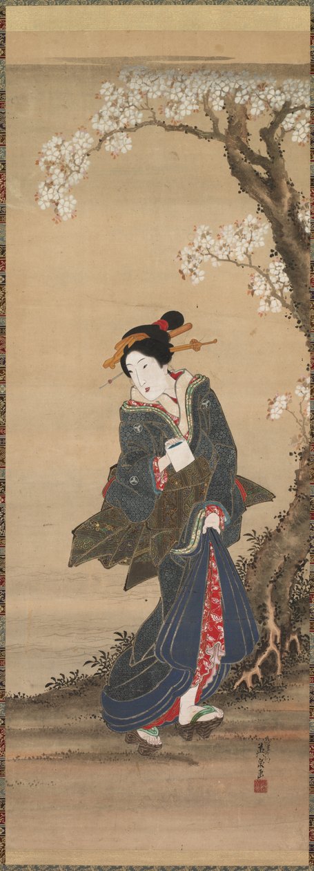 Kurtizána, 19. století. od Ikeda Eisen