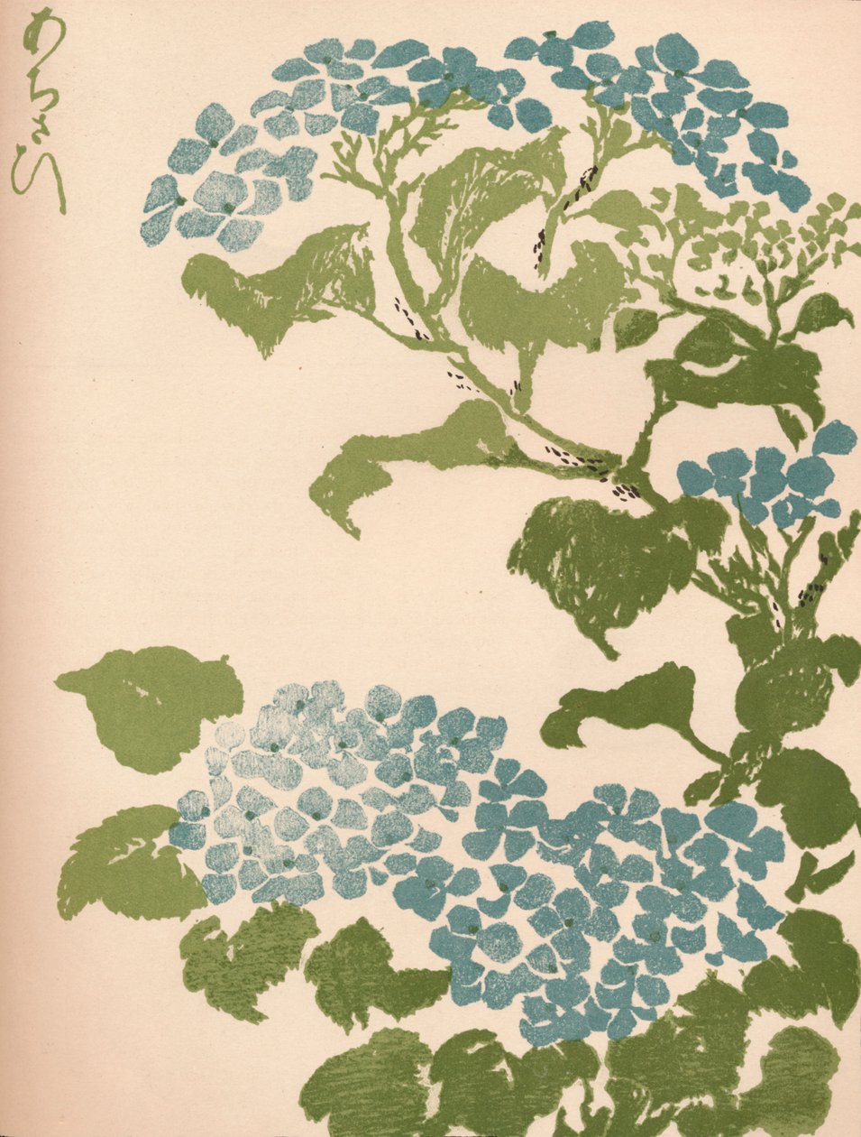 "Hydrangea", 1838 od Ikeda Eisen