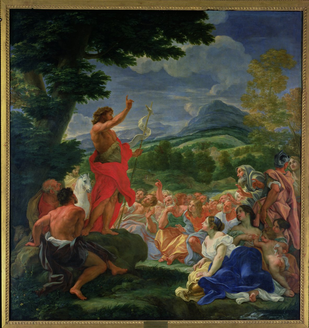 Kázání sv. Jana Křtitele, malované před rokem 1695 od Il Baciccio