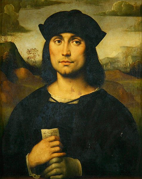 Portrét Evangelisty Scappi (tempera na dřevě) od Il  Francia