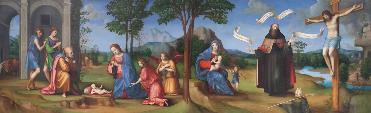 Vize svatého Augustina od Il (1450-1517) Francia