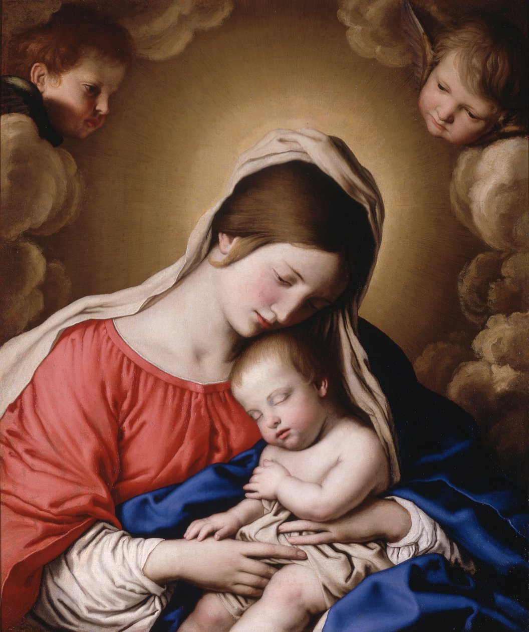 Madona s dítětem (olej na plátně) od Il (1609 85) Sassoferrato