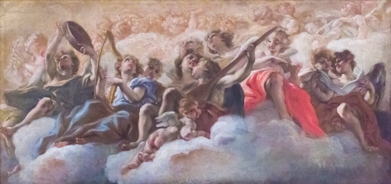 Koncert andělů od Il (1639 1709) Baciccio