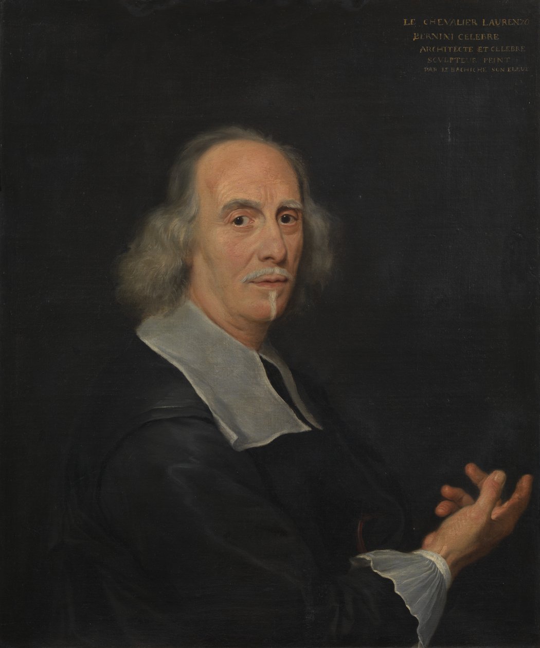Portrét Gian Lorenzo Bernini, 1673 od Il Baciccio