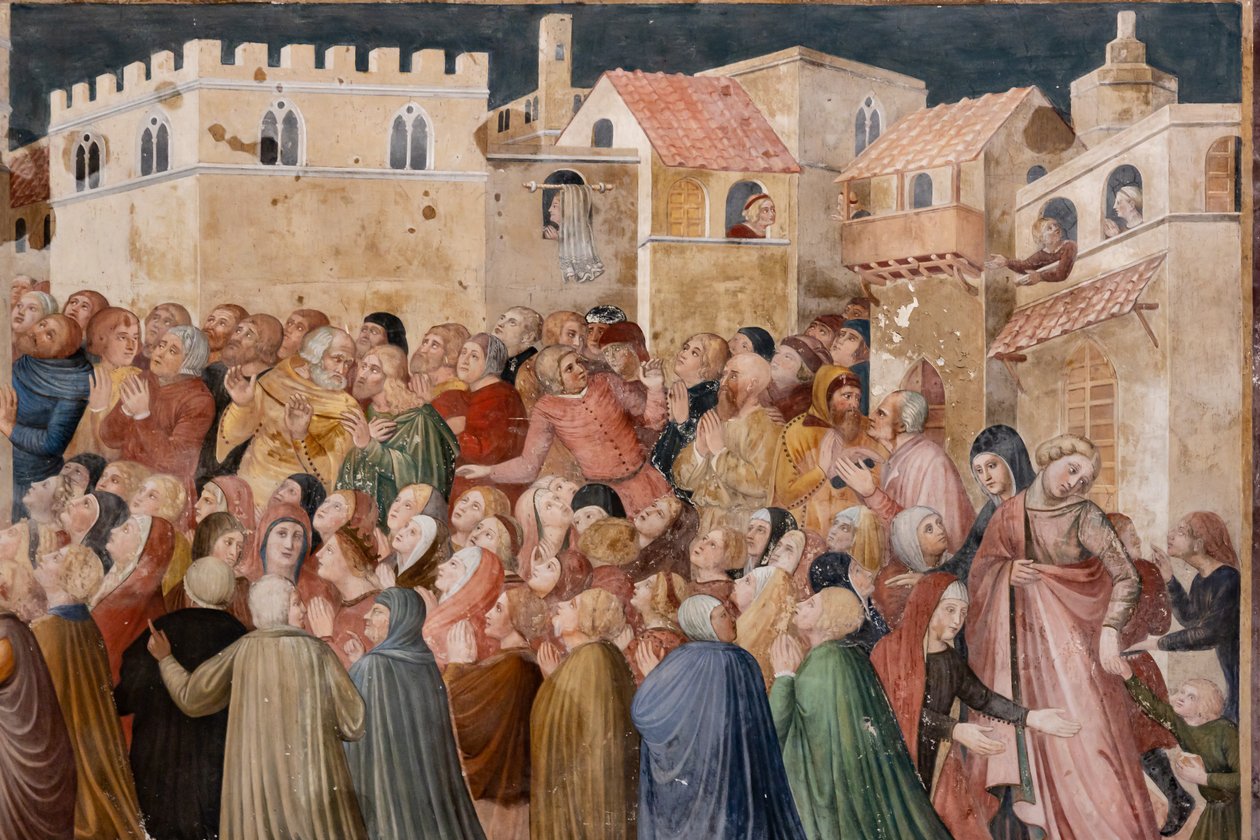 Detail fresek od Ilario and others Ugolino di Prete