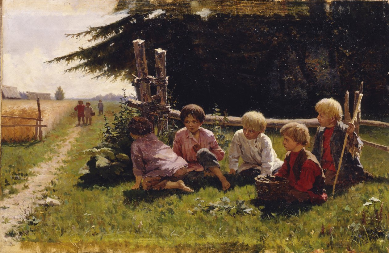 Děti v záloze od Illarion Mikhailovich Pryanishnikov