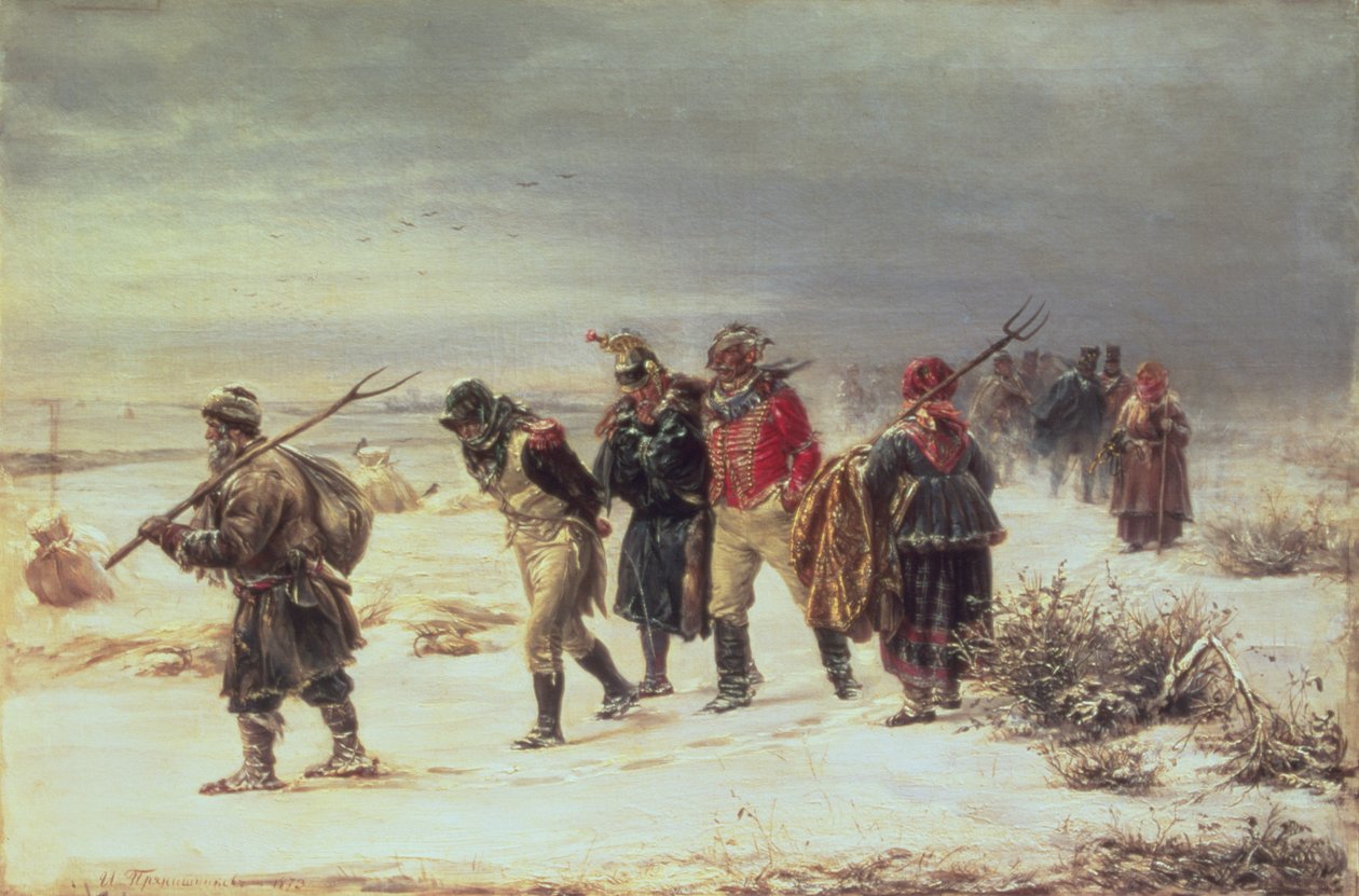 V roce 1812 (Ústup z Moskvy) 1873 od Illarion Mikhailovich Pryanishnikov