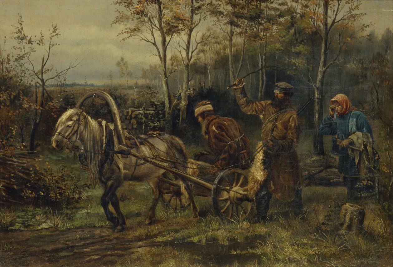 Zloděj dřeva od Illarion Mikhailovich Pryanishnikov