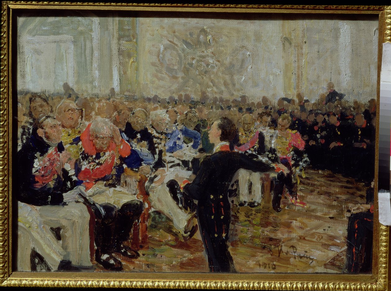 Aleksandr Sergejevič Puškin (1799-1837) poezie na lyceu 8. ledna 1815, 1910 od Ilya Efimovich Repin