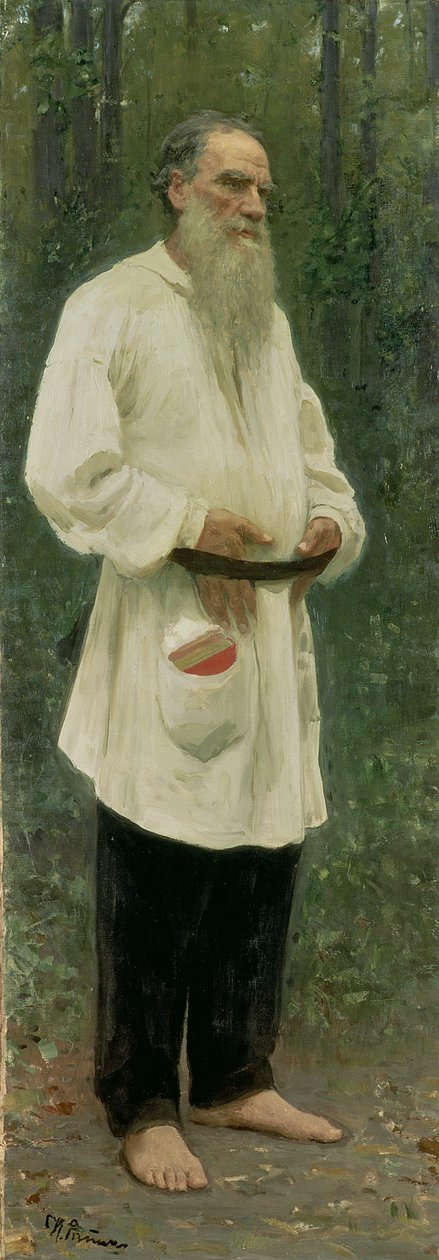 Portrét Lva Tolstého (1828-1910) 1901 od Ilya Efimovich Repin