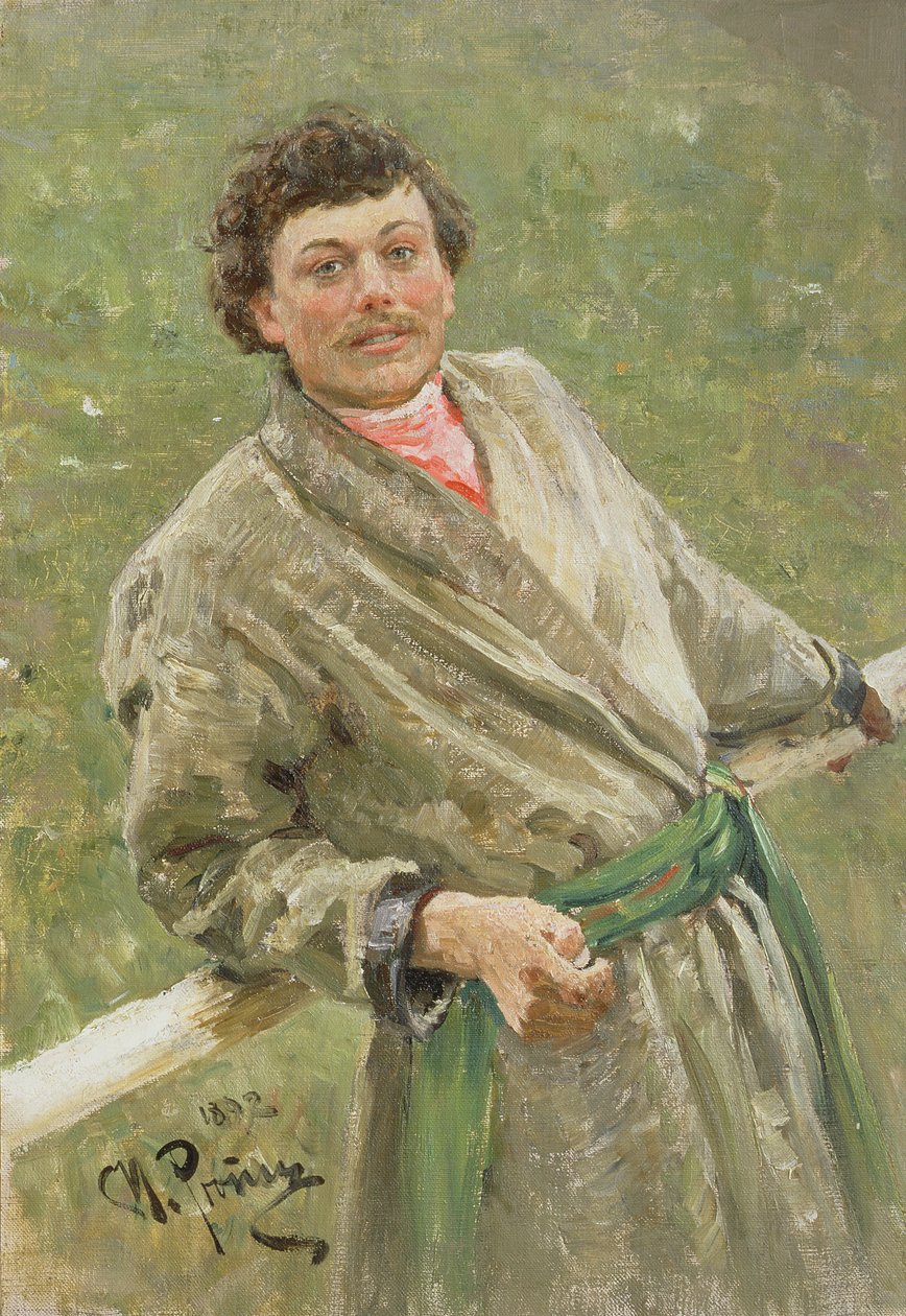 Bělorus, portrét rolníka S. Šavrova, 1892 od Ilya Efimovich Repin