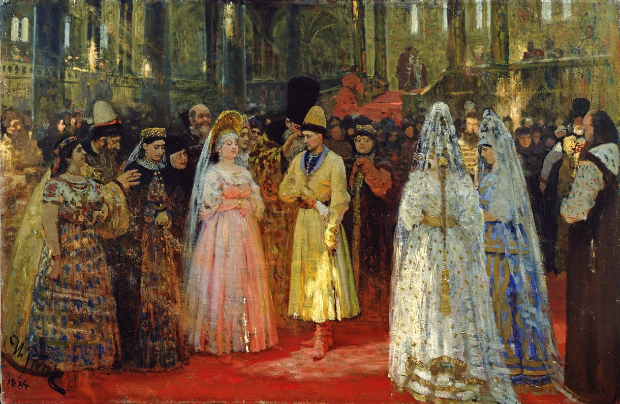 Car volí nevěstu, c.1886 od Ilya Efimovich Repin
