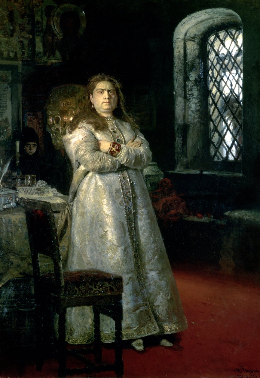 Carevna Sophia Alexeevna (1657-1704) v klášteře Novoděvič, 1879 od Ilya Efimovich Repin